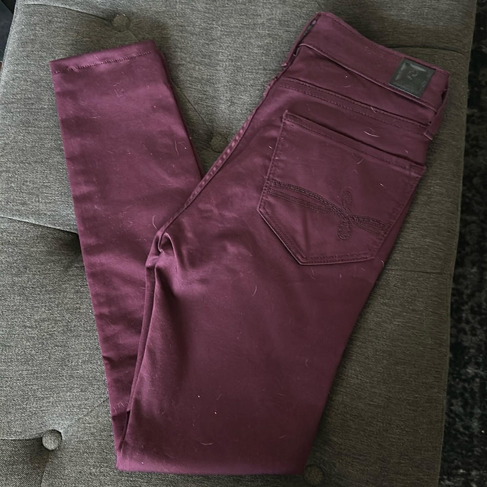 Burgundy Jeggings